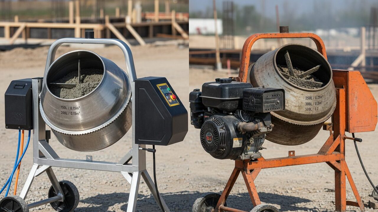 découvrez les avantages des bétonnières électriques et thermiques, et choisissez la capacité de cuve idéale pour un mélange efficace et adapté à vos besoins de chantier.