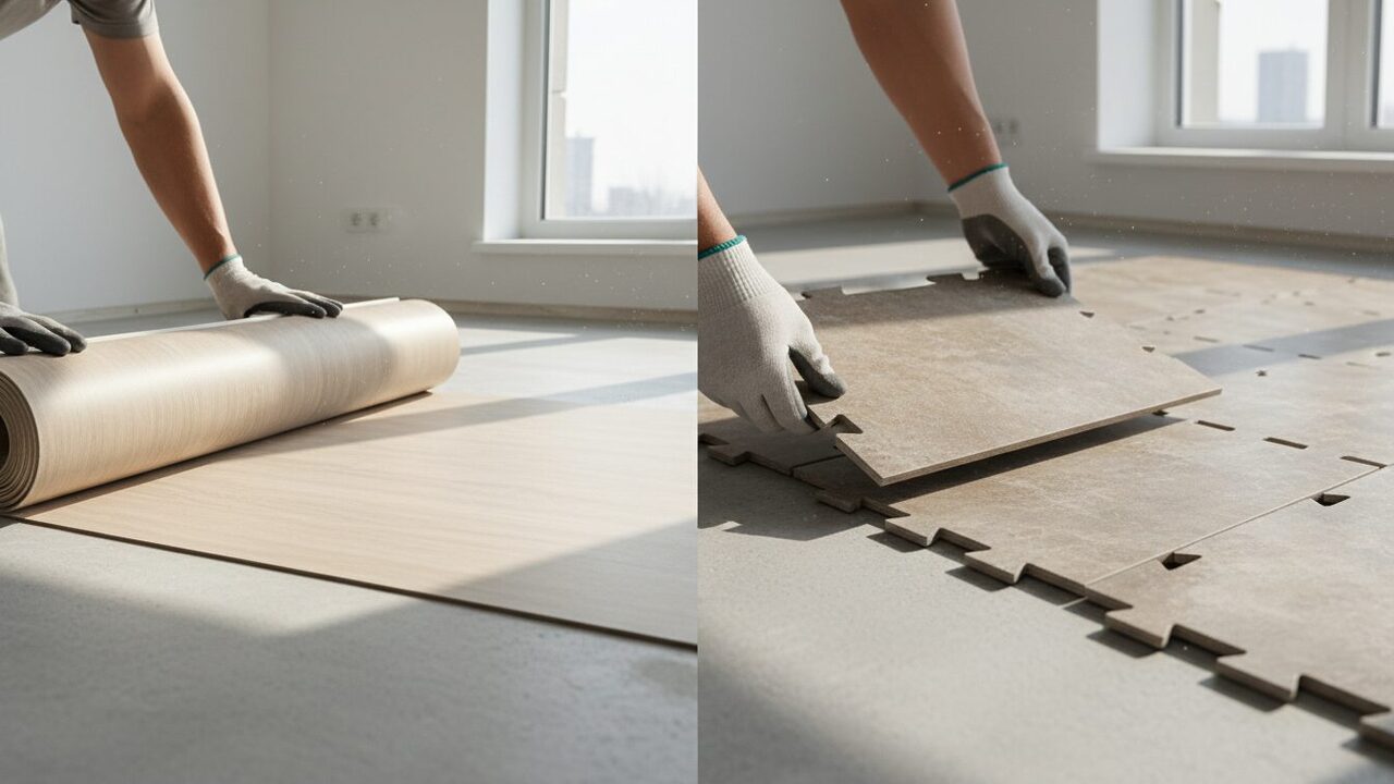 découvrez les prix pour la pose de lino au m² et comparez les coûts entre rouleaux et dalles clipsables pour choisir la solution idéale.