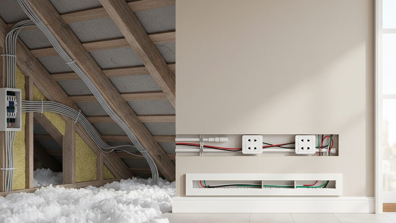 découvrez les avantages et inconvénients de la rénovation électrique par les combles ou les plinthes pour choisir la meilleure solution adaptée à votre logement.