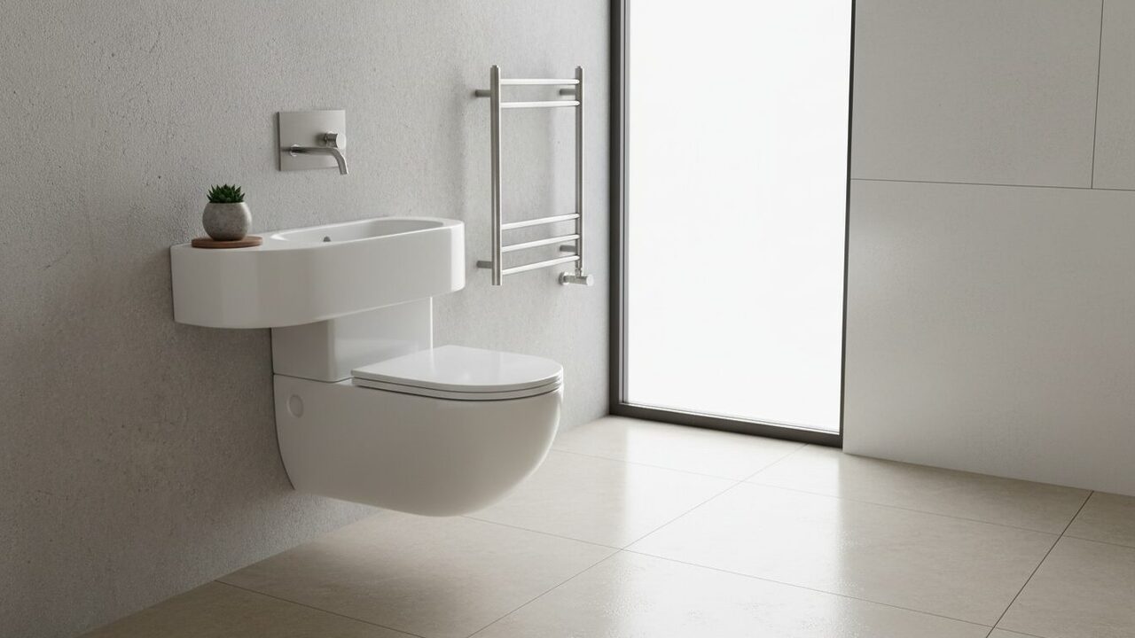 découvrez notre wc suspendu avec lave-main intégré, une solution idéale pour gagner de la place tout en facilitant l'installation. pratique et design, cet ensemble optimise votre espace sanitaire.