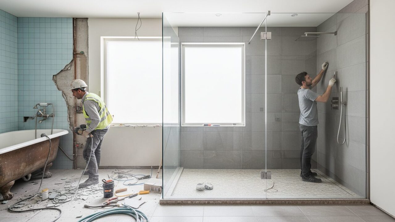 découvrez comment remplacer une baignoire par une douche à l'italienne, les étapes des travaux, et les prix associés pour moderniser votre salle de bain.