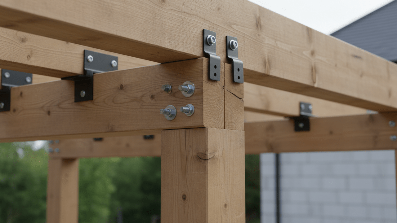 découvrez comment construire un carport adossé avec les bonnes sections de bois et les techniques de fixation adaptées pour garantir solidité et durabilité.