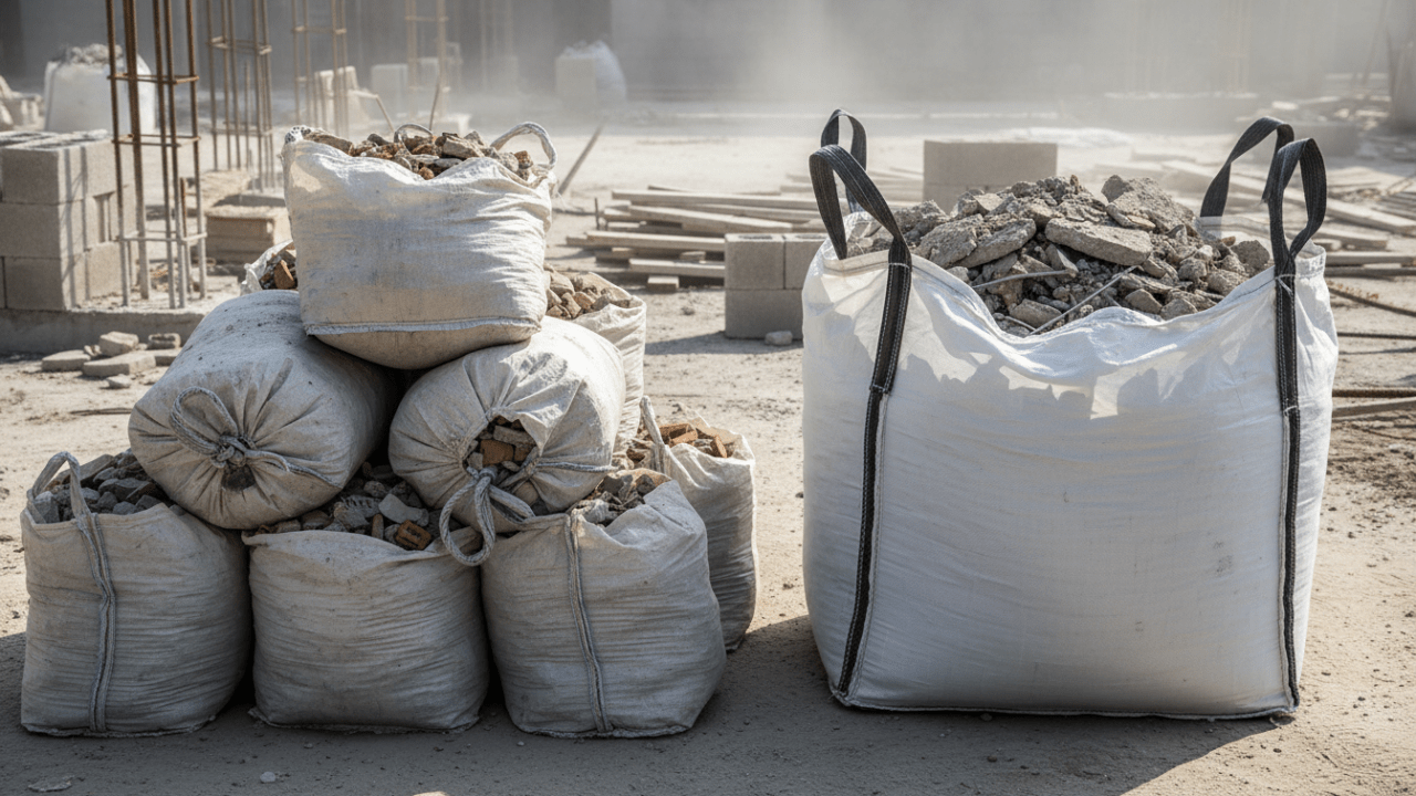 découvrez quelle solution choisir pour l'évacuation de vos gravats : sacs à gravats pratiques ou big bags volumineux, selon vos besoins de chantier.