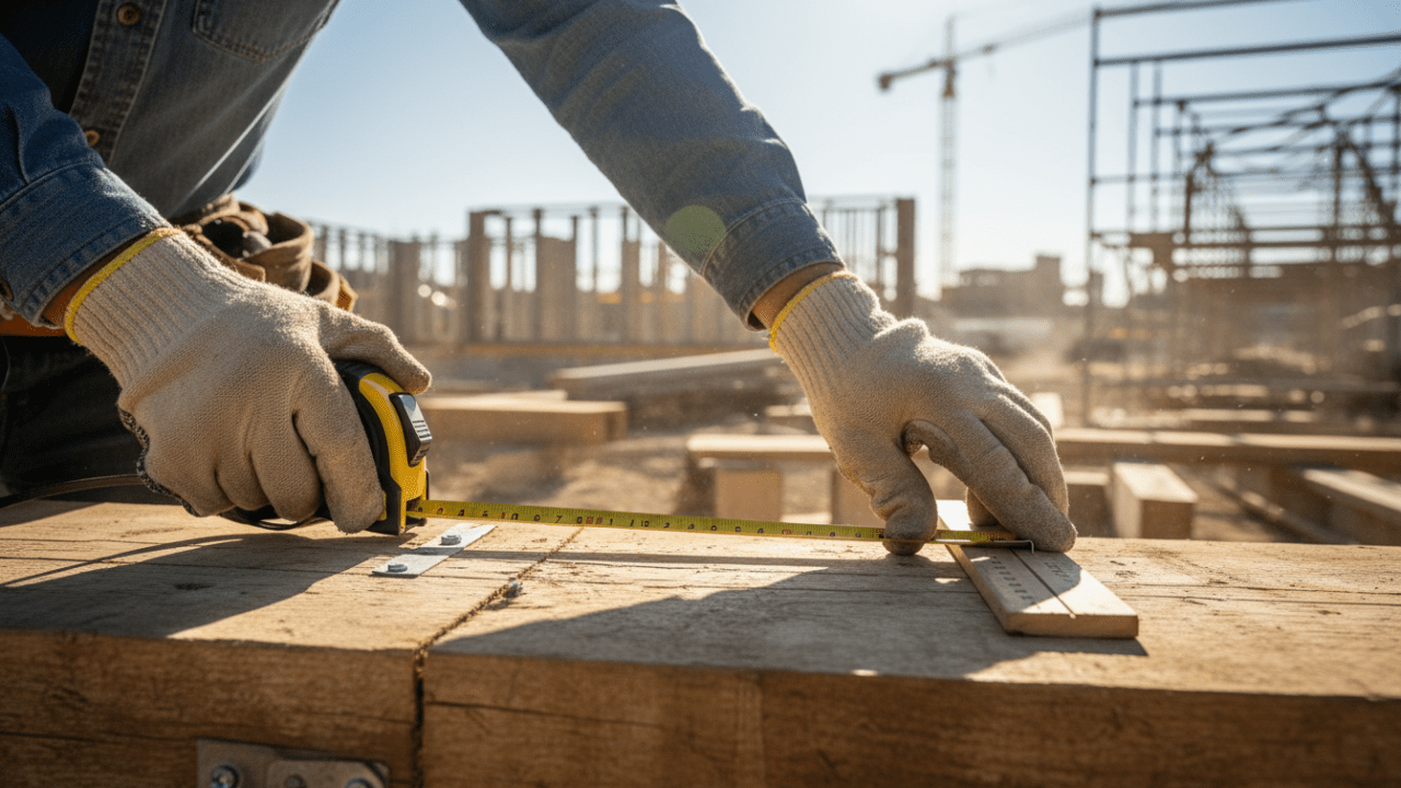 apprenez à réaliser une équerre parfaite sur chantier en utilisant la règle 3-4-5, une application pratique du théorème de pythagore pour des mesures précises et fiables.