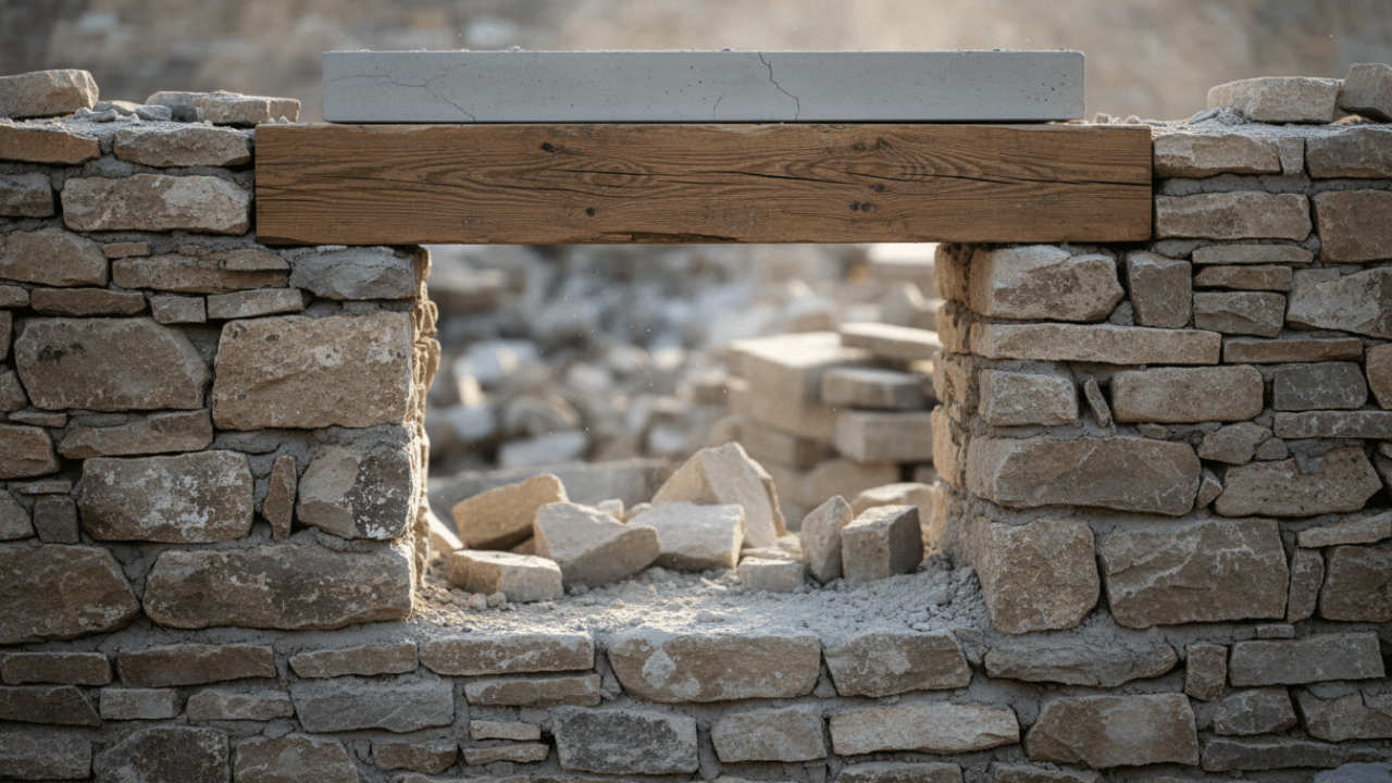 découvrez comment réaliser une ouverture dans un mur en pierre en utilisant un linteau en bois ou en béton, avec des conseils pratiques pour assurer solidité et sécurité.