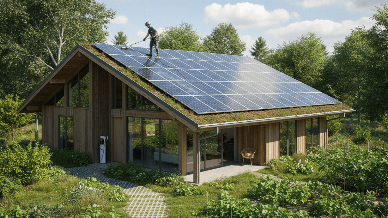 découvrez comment une maison verte peut réduire vos coûts énergétiques au quotidien grâce au nettoyage professionnel de votre toiture solaire, pour une efficacité optimale et des économies durables.