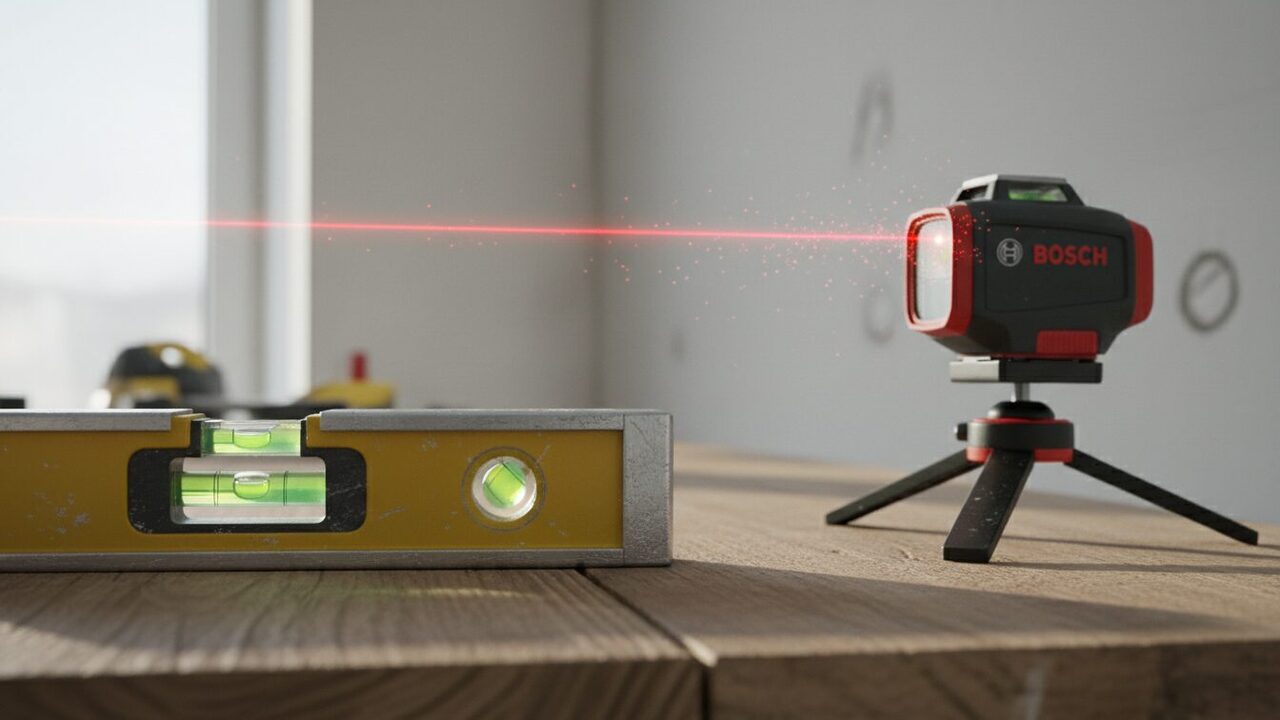 découvrez les différences entre le niveau à bulle et le niveau laser, et apprenez quand utiliser chacun pour des mesures précises et efficaces.