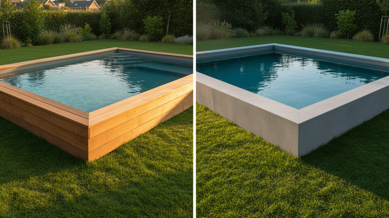 découvrez notre comparatif complet entre piscine semi-enterrée en bois et en béton pour choisir la meilleure option selon votre budget et vos besoins.