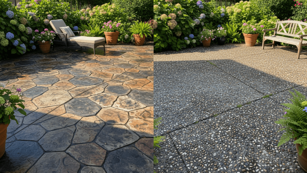 découvrez les différences de prix entre la terrasse en béton imprimé et le béton désactivé pour choisir la meilleure option selon votre budget et vos préférences esthétiques.