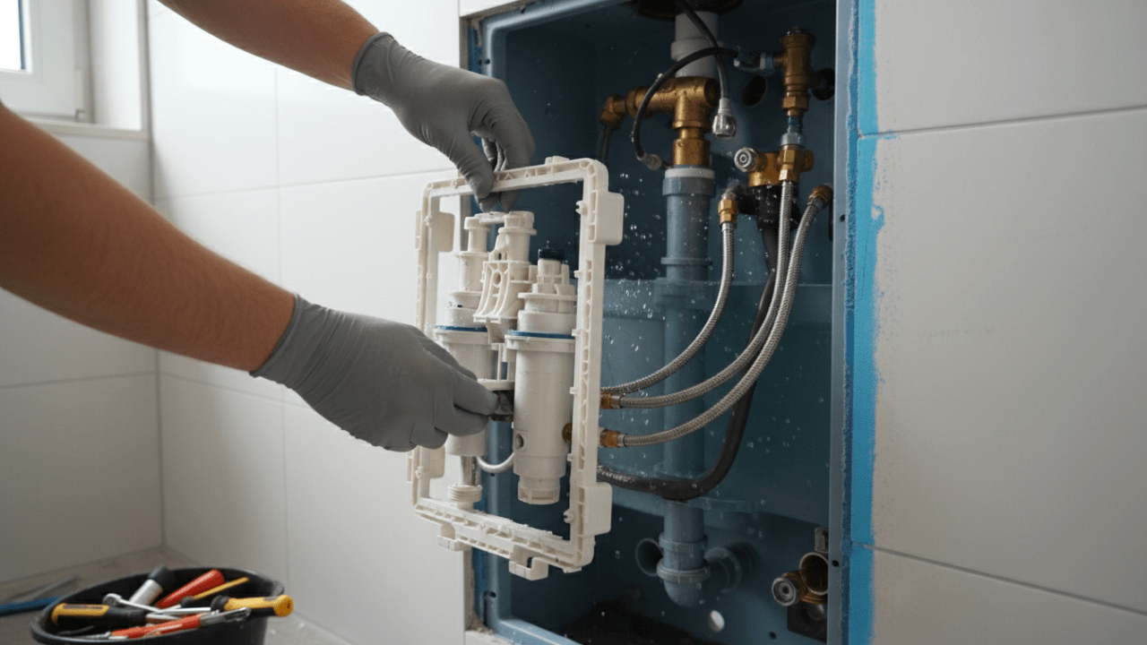 découvrez comment changer facilement un mécanisme de chasse d'eau encastré geberit grâce à notre guide étape par étape, pour un entretien simple et efficace de vos sanitaires.