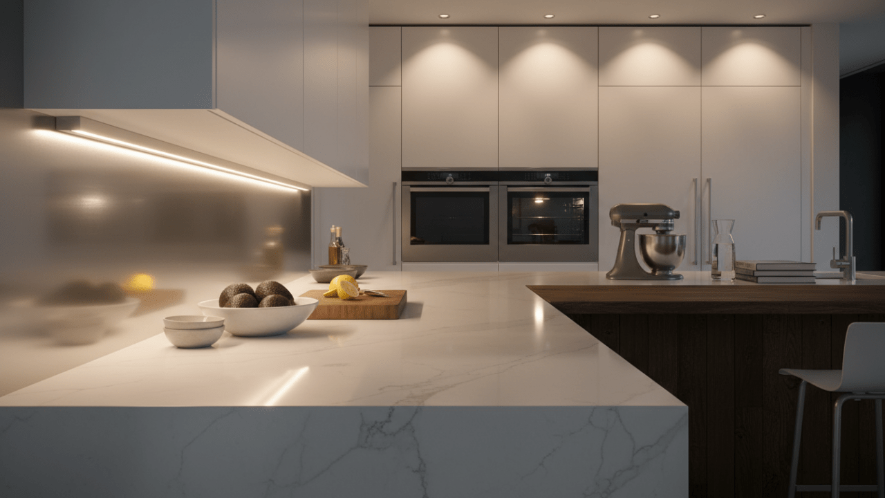 découvrez comment choisir l'éclairage idéal pour votre plan de travail cuisine entre réglette et spots, pour une ambiance fonctionnelle et esthétique.