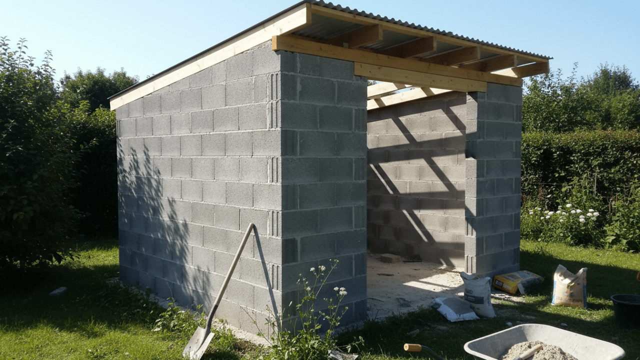 découvrez comment construire un abri de jardin en parpaing avec une toiture à une pente, conseils pratiques et étapes détaillées pour un projet réussi.