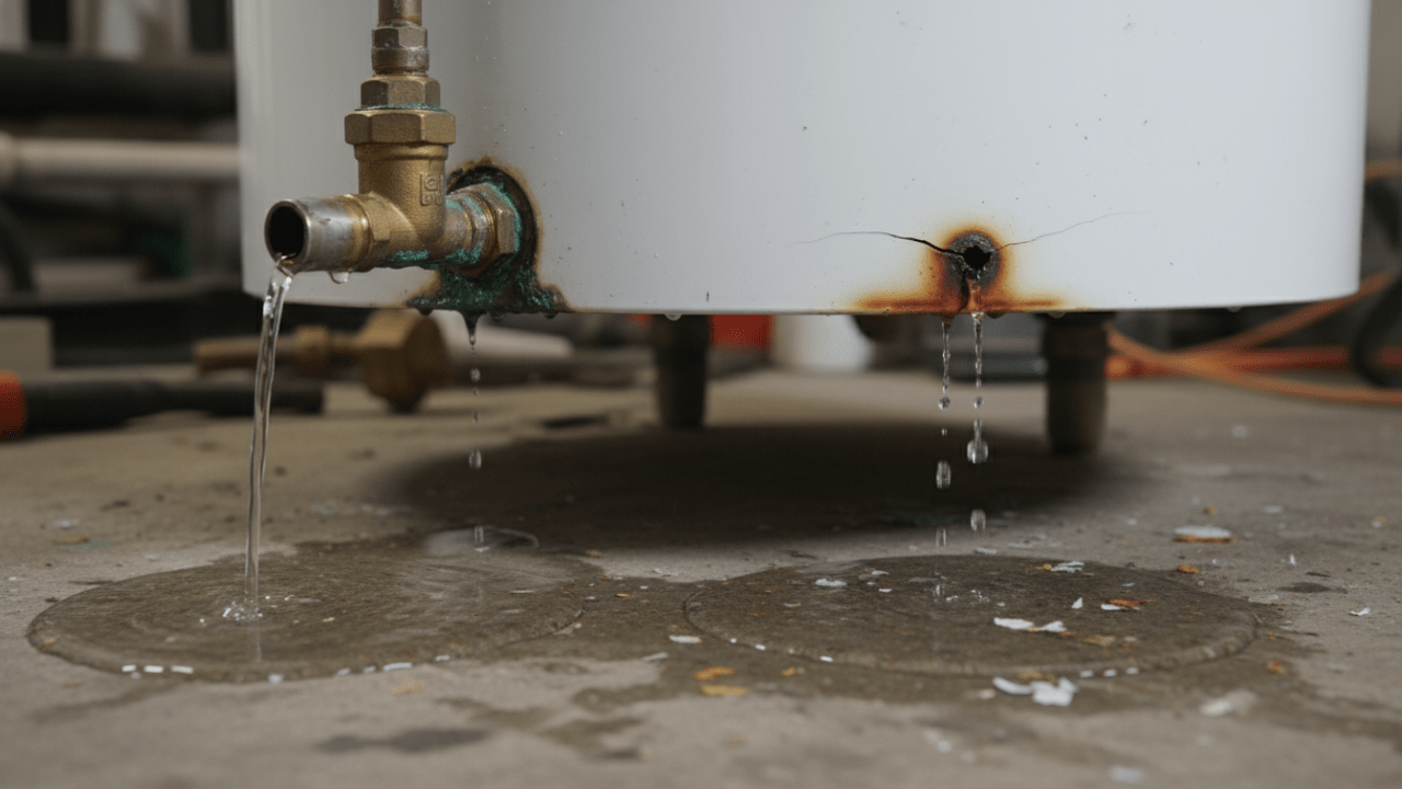 découvrez comment identifier l'origine d'une fuite de chauffe-eau par le bas : problème de groupe de sécurité ou cuve percée, et les solutions adaptées pour y remédier.