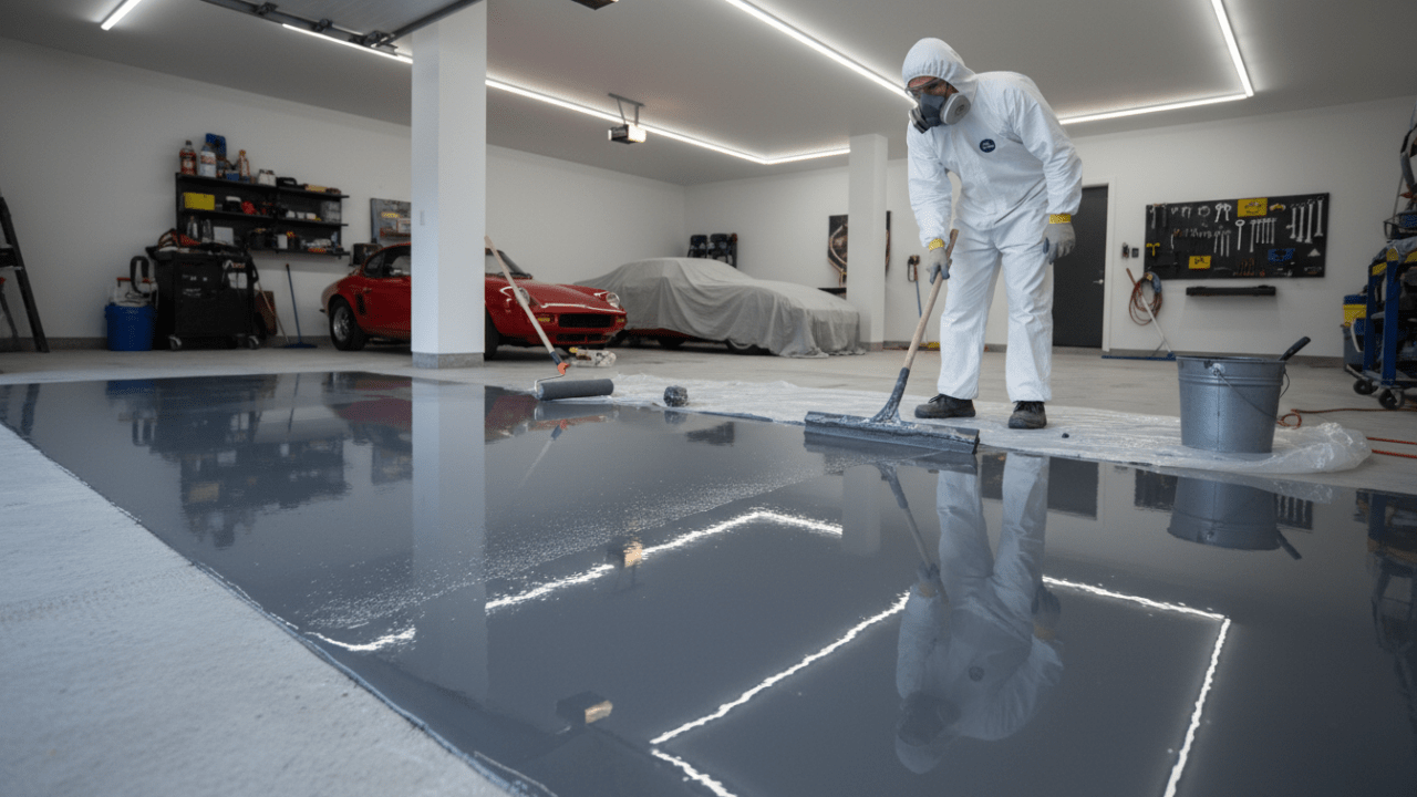 découvrez comment appliquer la peinture époxy pour sol de garage et profitez d'une solution durable, résistante et esthétique pour protéger et embellir votre espace.