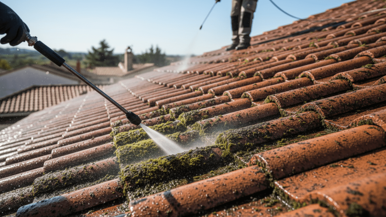 découvrez nos tarifs pour le nettoyage de toiture : démoussage efficace et application d'hydrofuge pour protéger et embellir votre toit durablement.