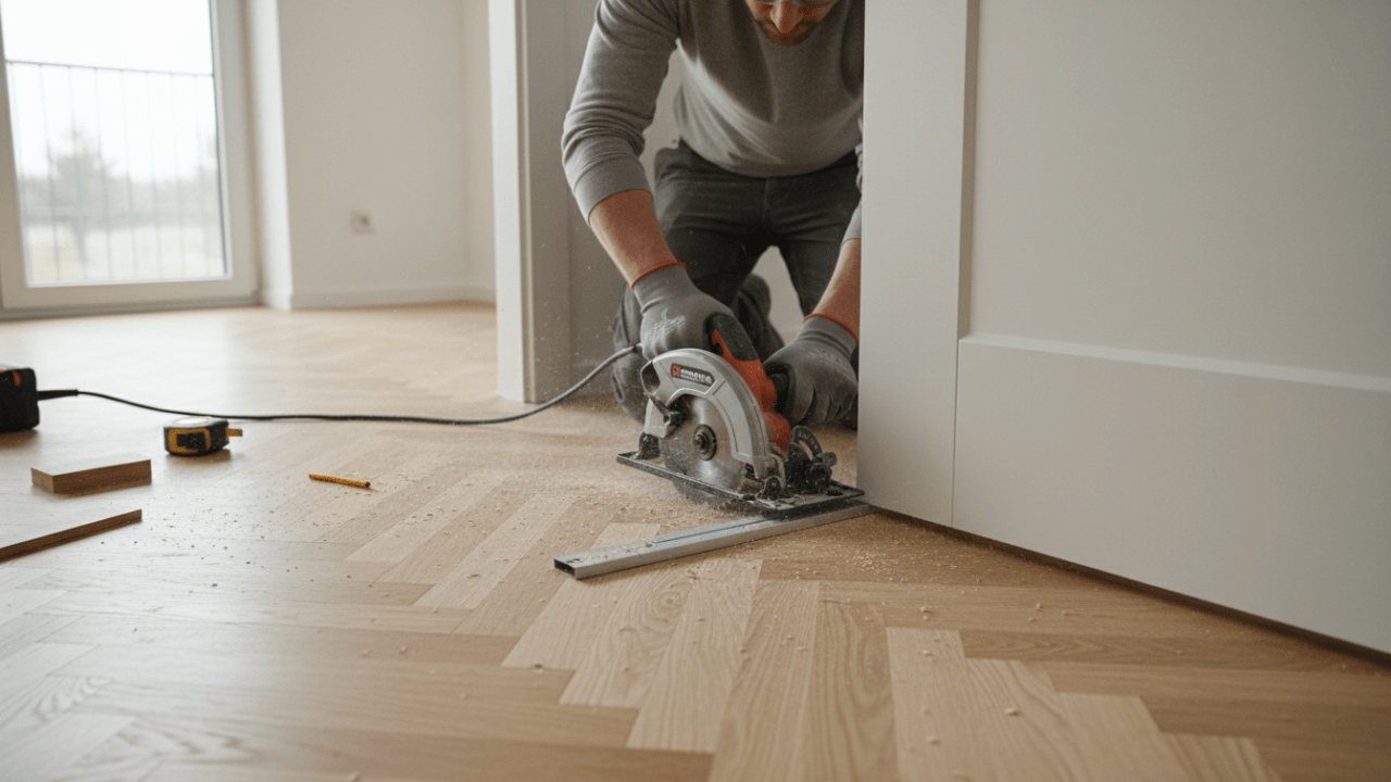 découvrez comment recouper facilement une porte isoplane après la pose de parquet pour un ajustement parfait et une finition soignée.