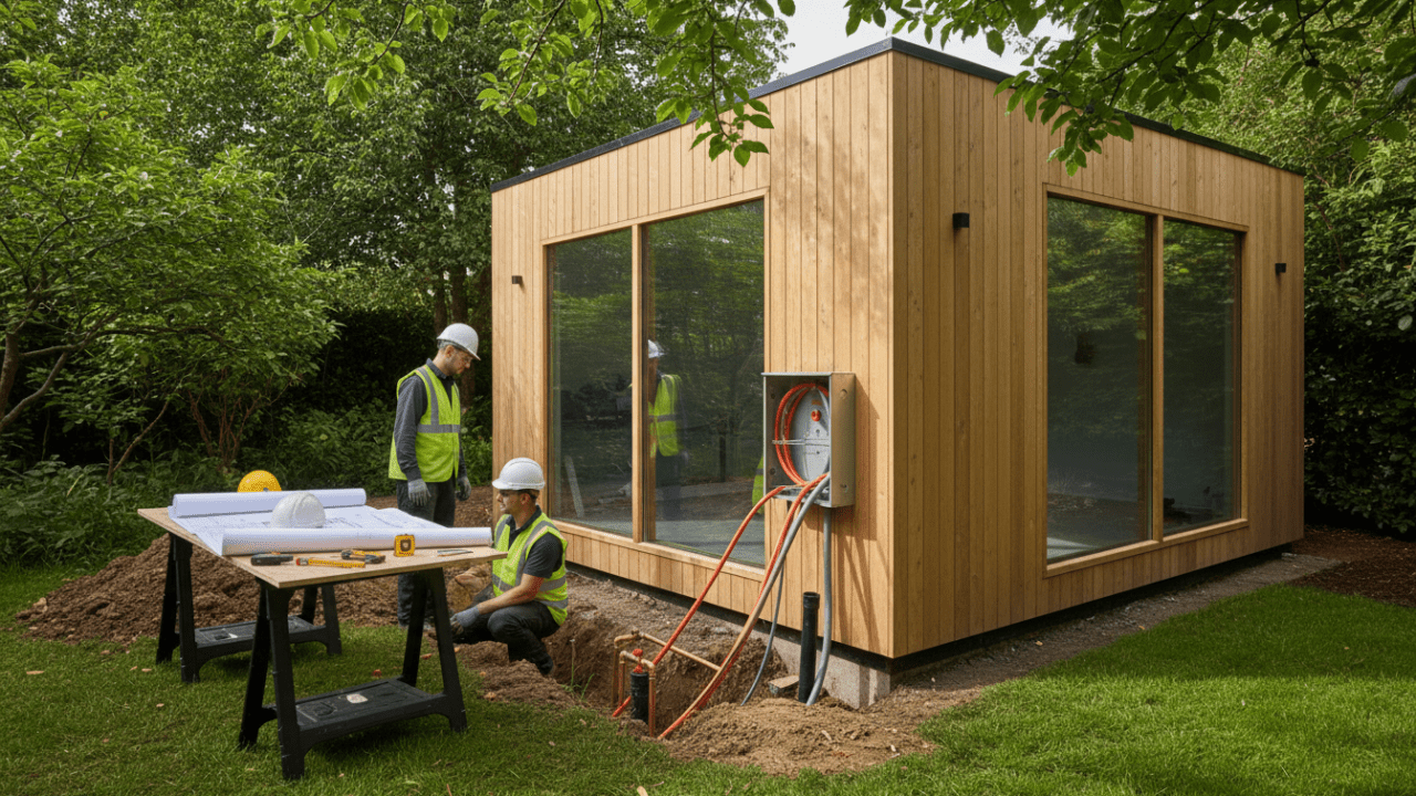 découvrez les démarches indispensables pour obtenir les autorisations et réaliser les raccordements nécessaires à l'installation de votre studio de jardin.