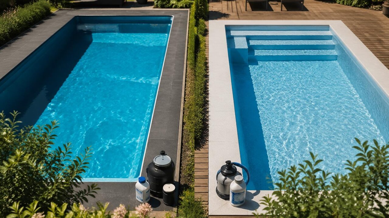 découvrez les différences entre piscine coque et piscine liner, leur durée de vie respective ainsi que les coûts d'entretien pour faire le meilleur choix pour votre jardin.