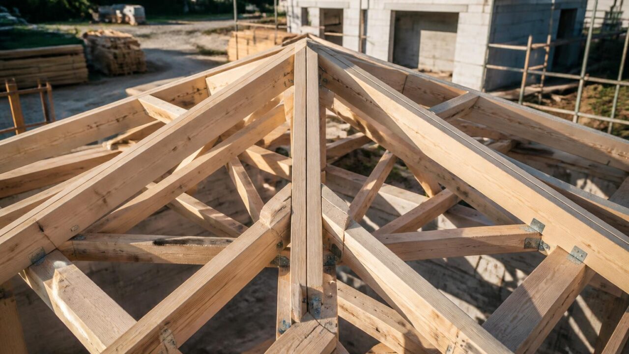 découvrez le prix au m² pour une charpente fermette 4 pans, incluant les coûts des matériaux et de la pose, pour bien planifier votre budget de construction.