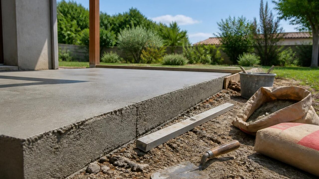 découvrez quelle épaisseur de dalle béton choisir pour votre terrasse extérieure afin d'assurer solidité et durabilité à votre aménagement extérieur.