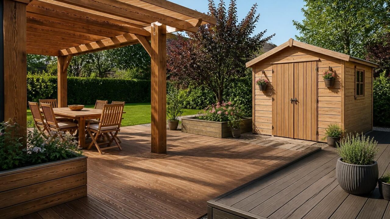 Découvrez comment choisir le bois idéal pour votre terrasse, pergola ou abri de jardin en 2026. Guide complet des essences, avantages et conseils d'entretien pour un extérieur durable et esthétique.